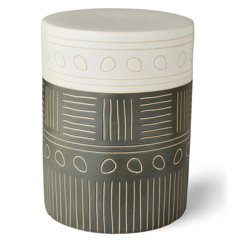 Hieroglyphics Garden Stool - Outdoor