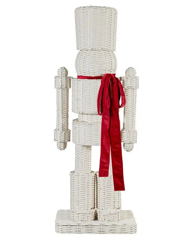 Ivory All-Weather Rattan Nutcracker - Red - Nutcracker
