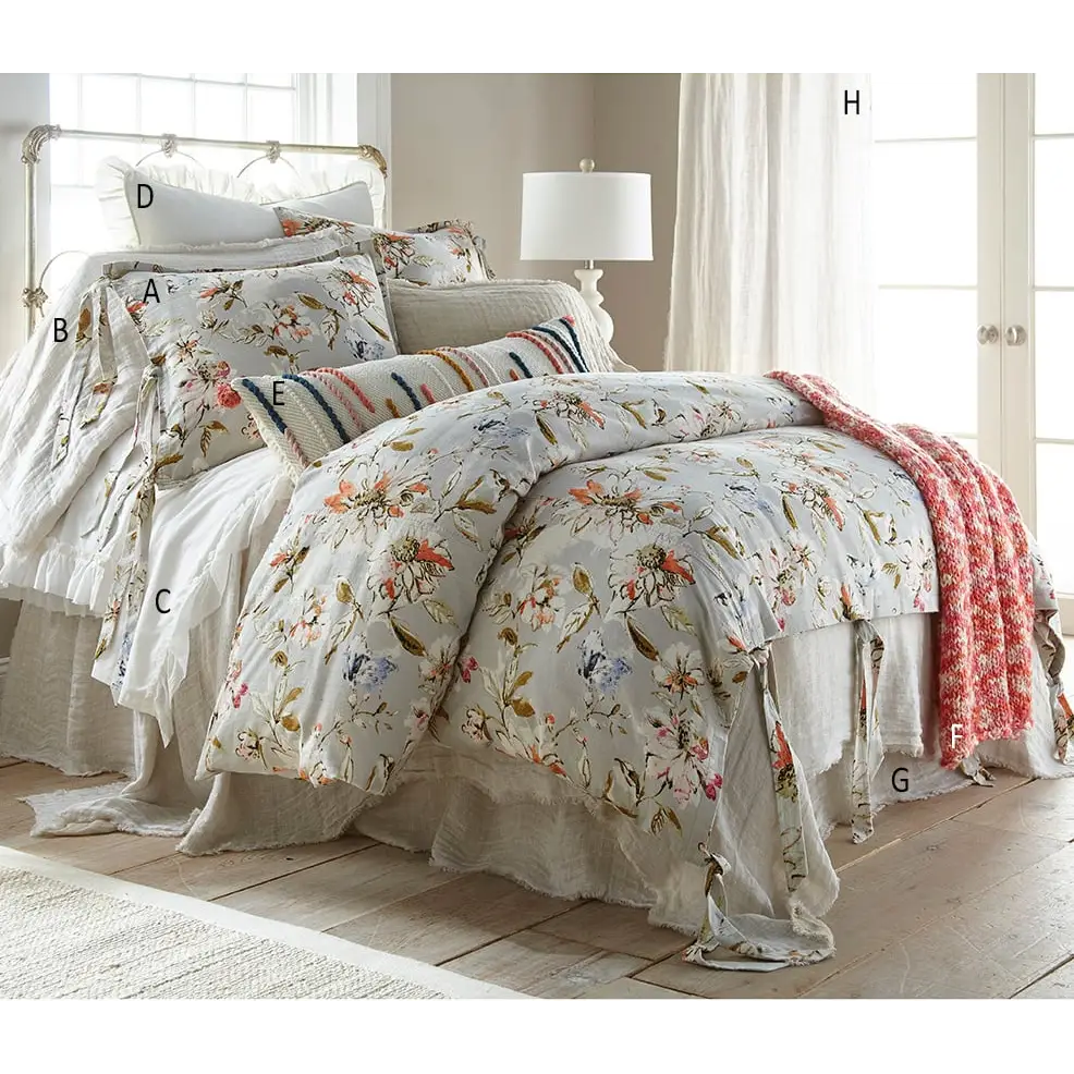 Kent Bedspread White-Natural - Bedding