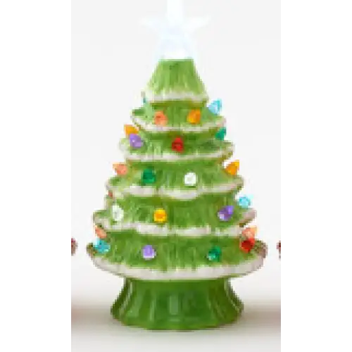 Lighted Christmas Tree w’Timer Green / Small Christmas Decor