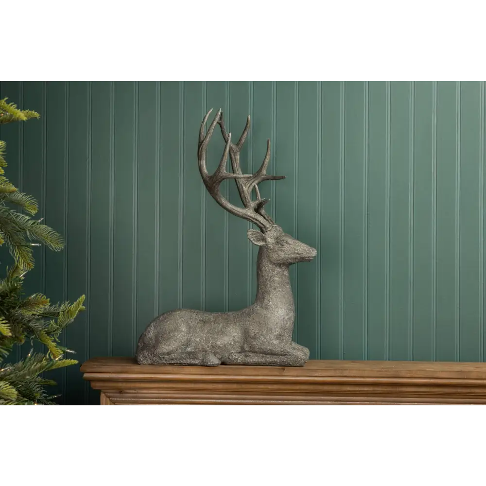 Lying Buck Figurine | Woodland Lodge Decor
