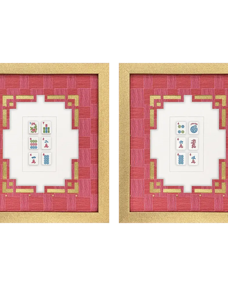 Mahjong Tile Art Set of 2 - Artwork