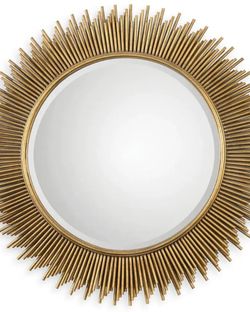 Marlo Round Gold Mirror - ACCENT MIRROR