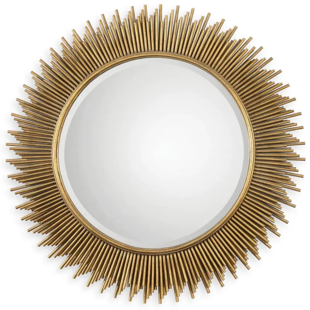 Marlo Round Gold Mirror - ACCENT MIRROR