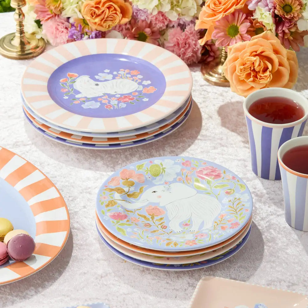Menagerie Set of 4 Salad Plate 9’’ 4 asst.
