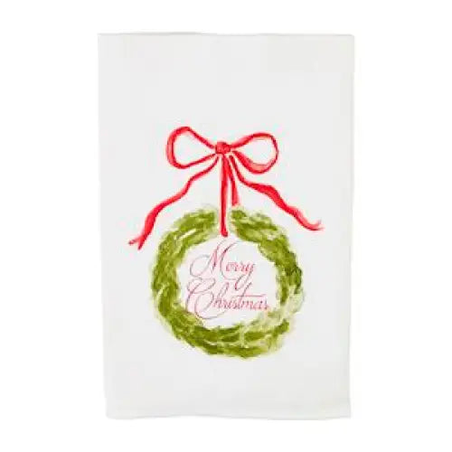 Merry Christmas Topiary Towel - Hand Towel