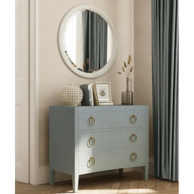 Mornington Linen Wrapped 3 Drawer Dresser - Dresser