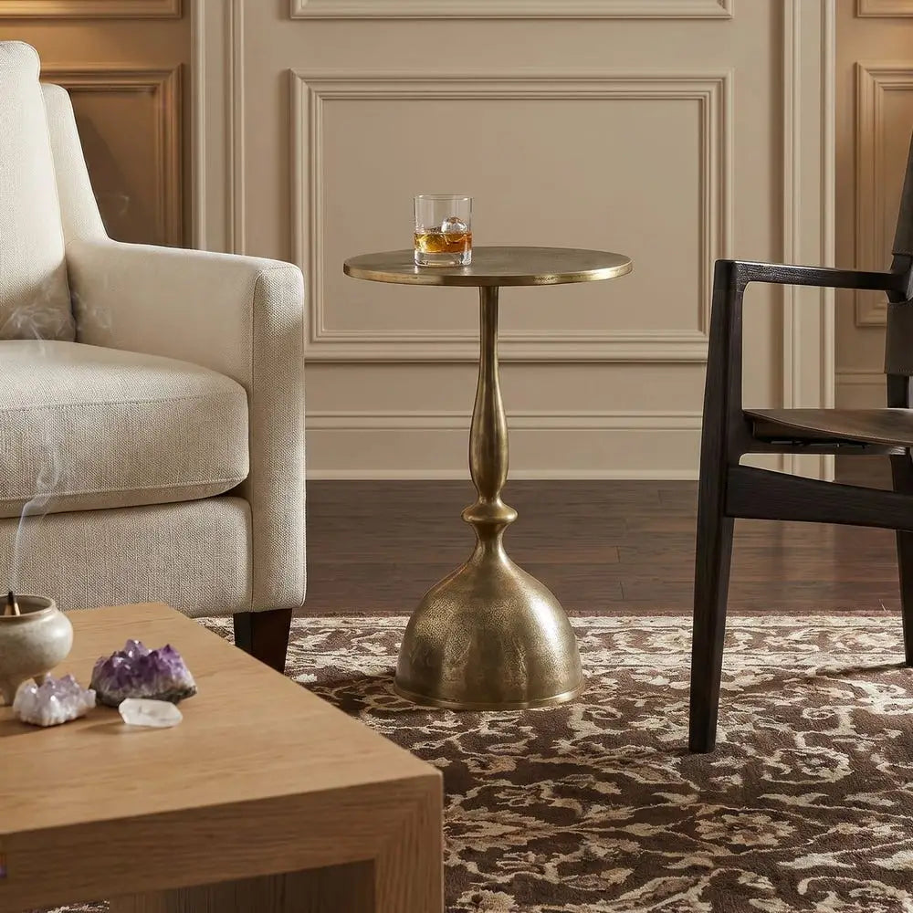 Natalie Gold Accent Table - Accent Table