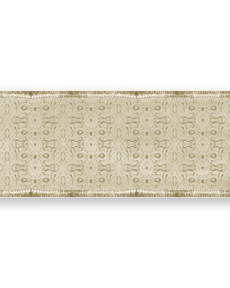 Natural Chinoiserie Vinyl Floor Mat - Large