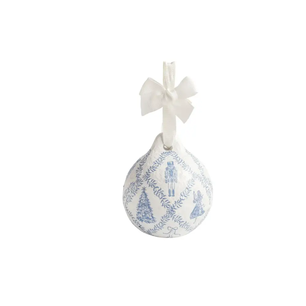 Nutcracker Paper-Mache Ornament - Lattice Pattern