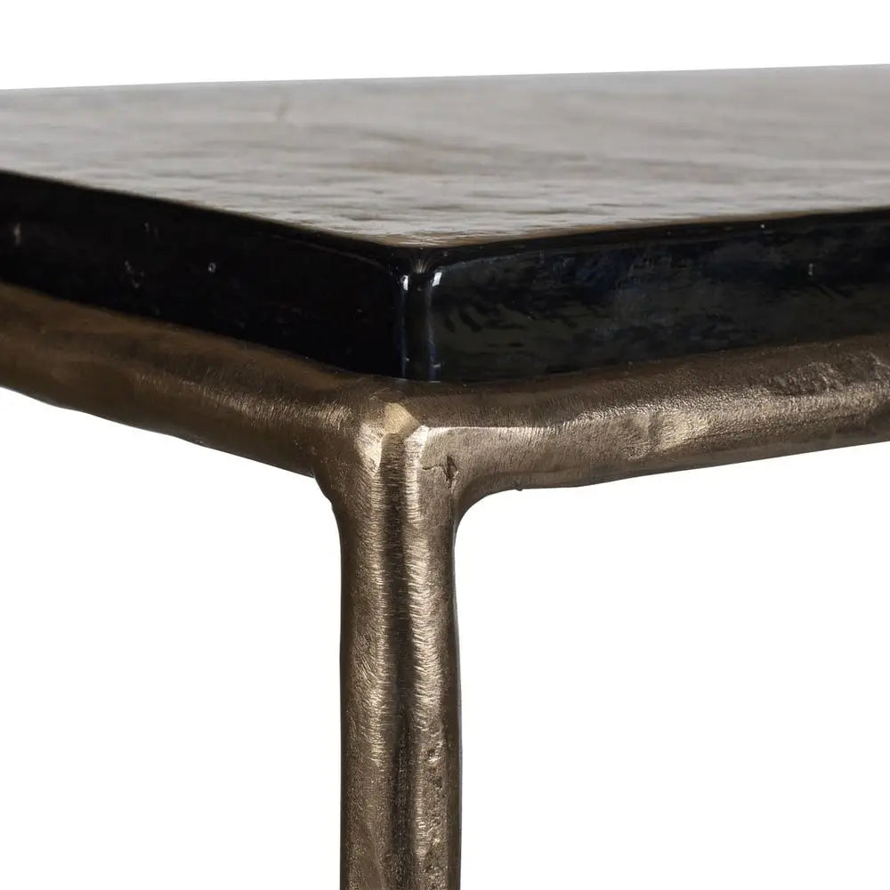 Ovard Smoked Glass Console Table - Console Table