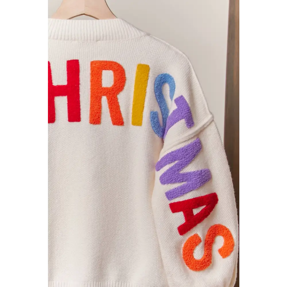 OVERSIZE Christmas Sweater with Lettering