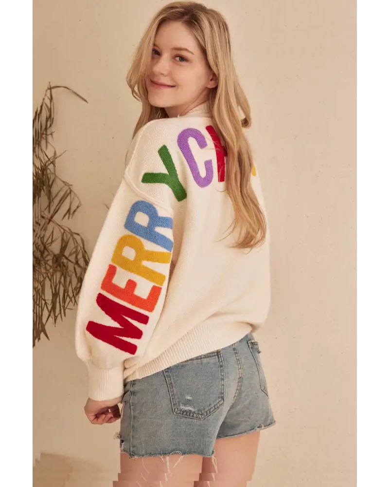 OVERSIZE Christmas Sweater with Lettering