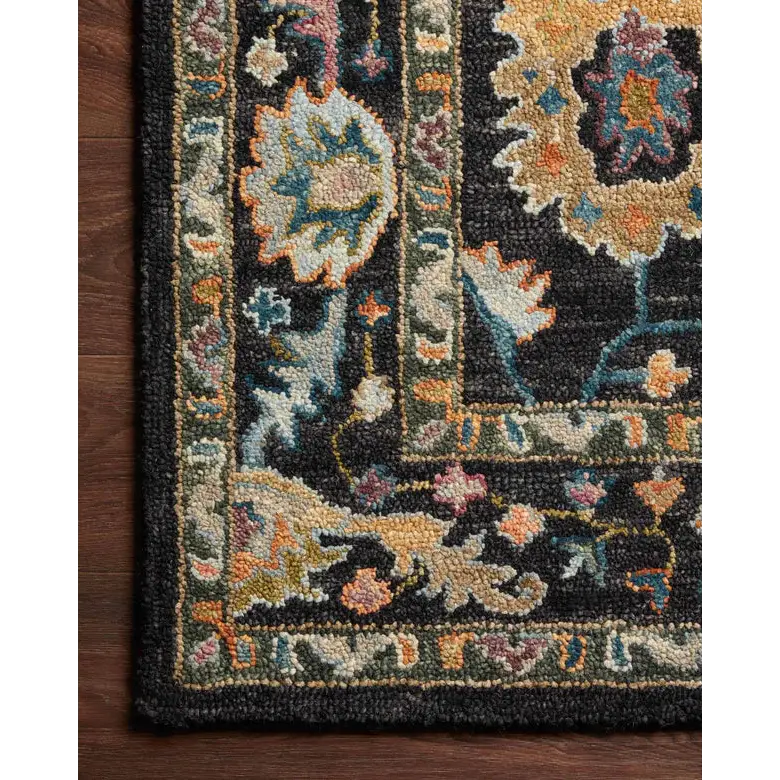 Padma Black and Multi Area Rug - Area Rug
