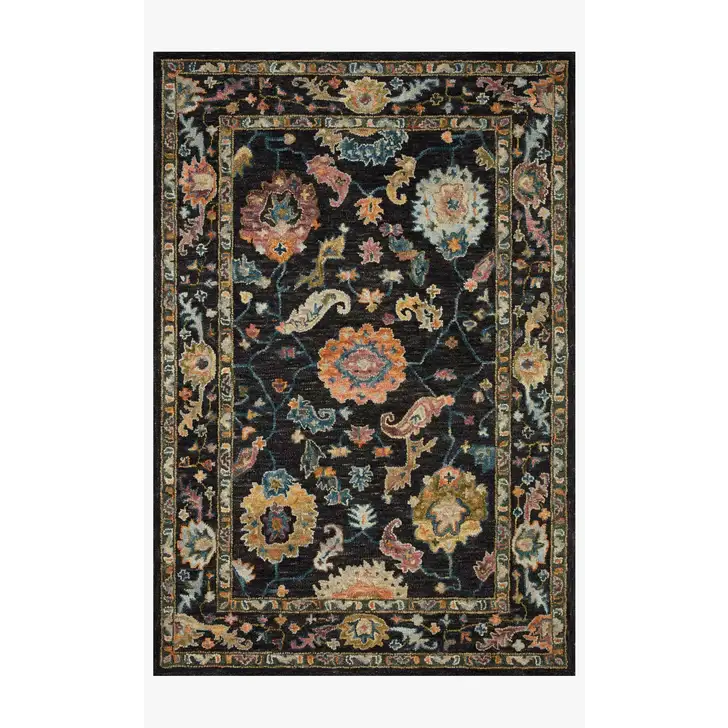 Padma Black and Multi Area Rug - Area Rug