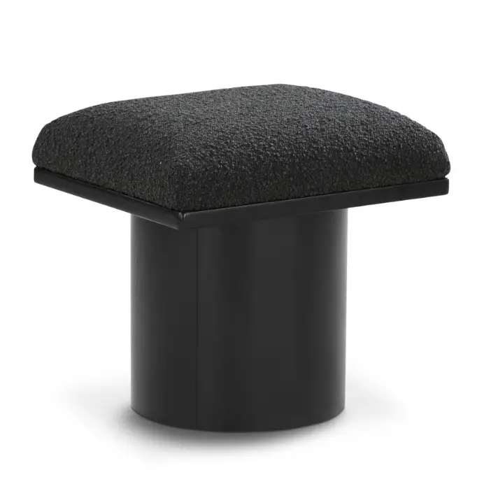 Pavilion Boucle Fabric Upholstered Stool - Ottoman