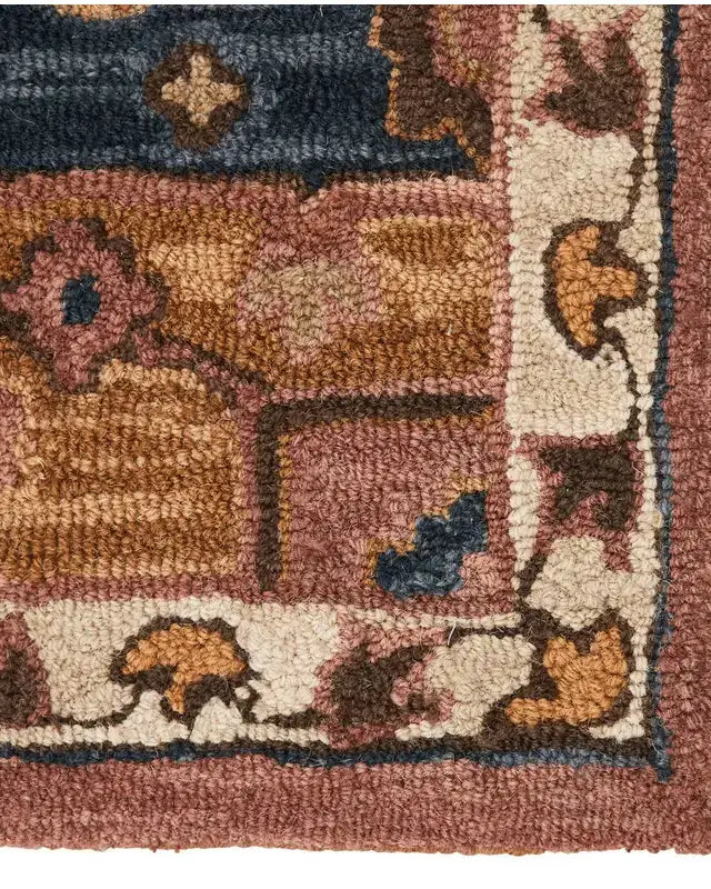 Pink & Navy Cardamom Area Rug - Area Rug