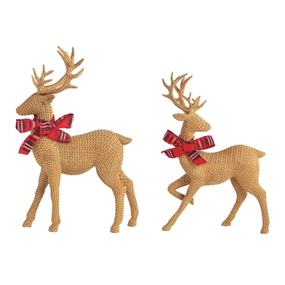 Resin Reindeer Sitters - Small - Christmas Decor