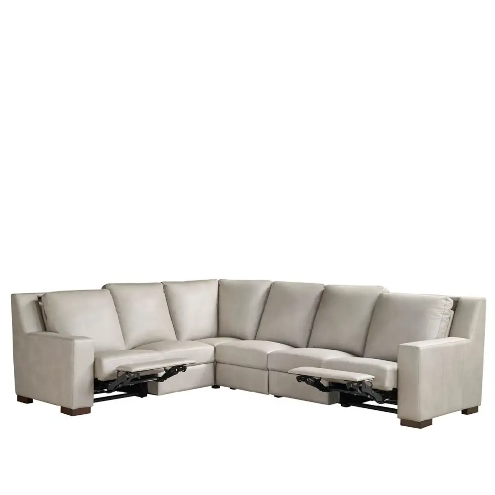 Rhodes Leather Reclining Sectional - Reclining Sectional