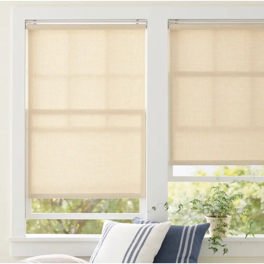 Ridge Cordless Roman Shade Natural - Roman Shade