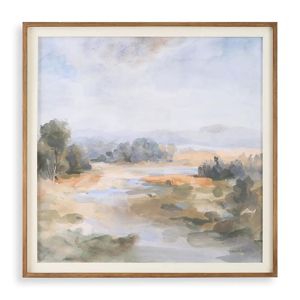 River Afternoon Framed Print - Artwork