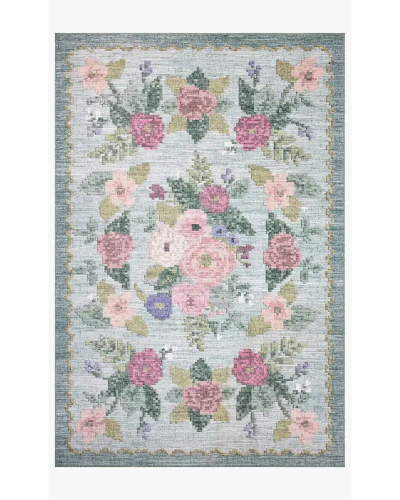 Rosa Floral Area Rug - Area Rug