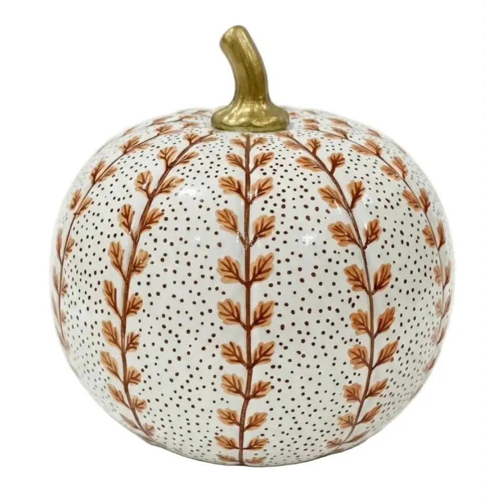 Rusty Red Meadow Sprig Pumpkin