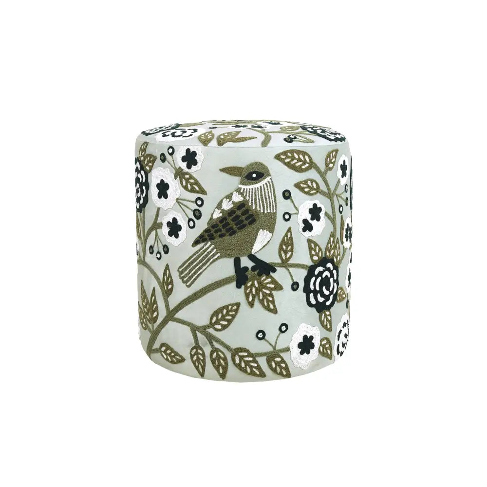 Sage Bird Ottoman Ottoman