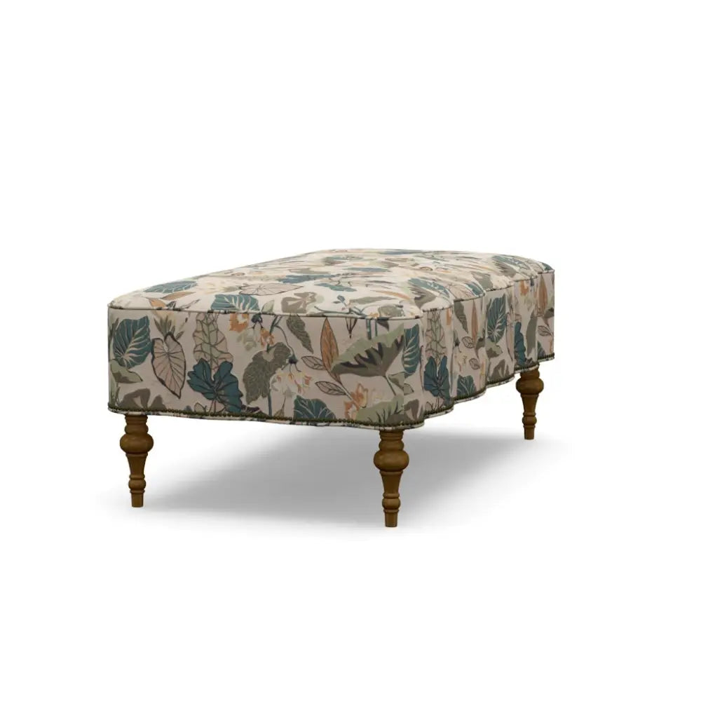 Scallop Ottoman - Ottoman
