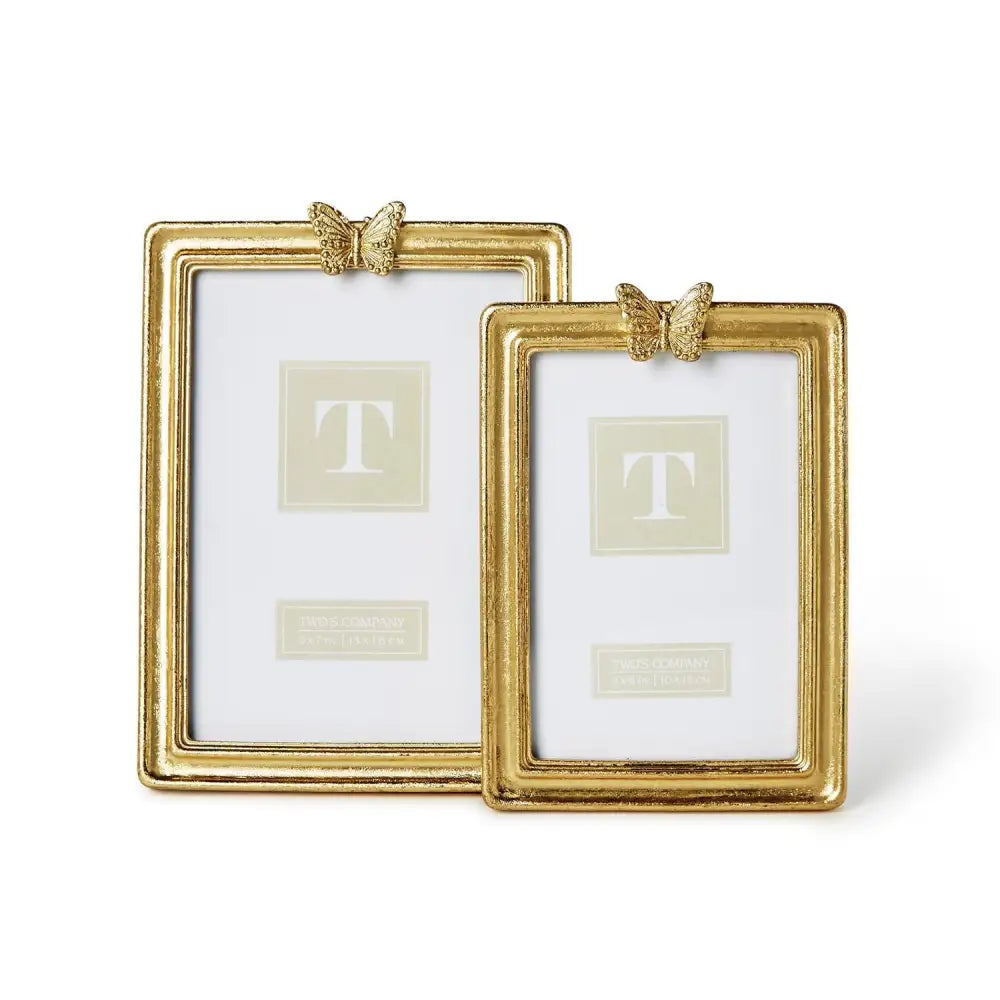 SET OF 2 BUTTERFLY PHOTO FRAME - PICTURE FRAME