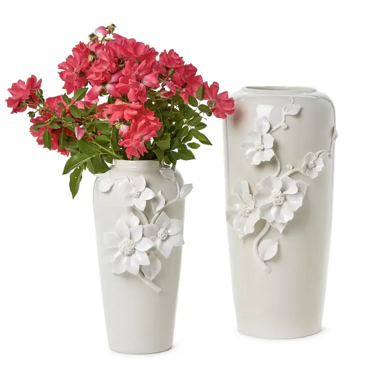SET OF 2 FLOWER VASES - VASE