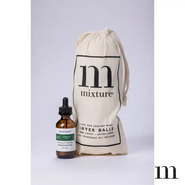 Siberian Fir Wool Dryer Ball Set - Fragrances Refill
