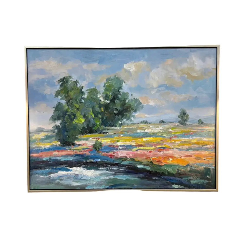 Sunburst Landscape Oil - Original Artwork
