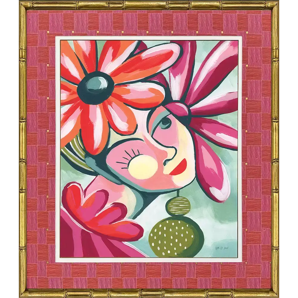 Tropical Lady Pink Art - Jolie - Artwork