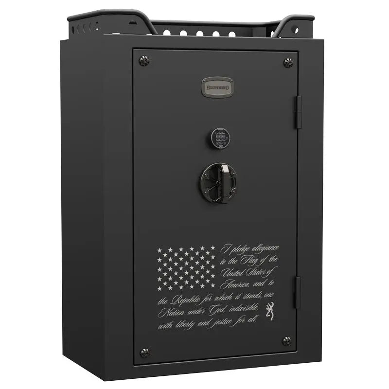 U.S. SERIES 49 - STAR & STRIPES - SATIN BLACK - Gun Safe