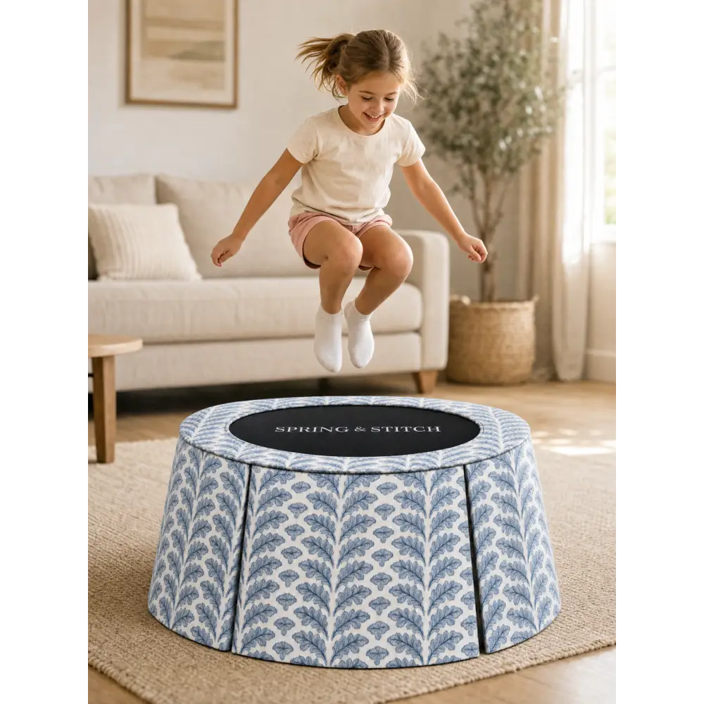 UK Morris Leaf Delft Blue Pleated 40’’