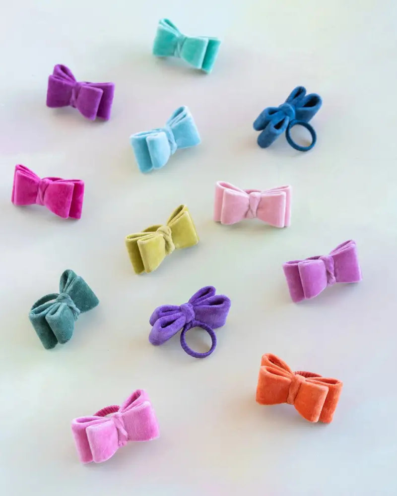 Velvet Bow Napkin Ring - Napkin Rings