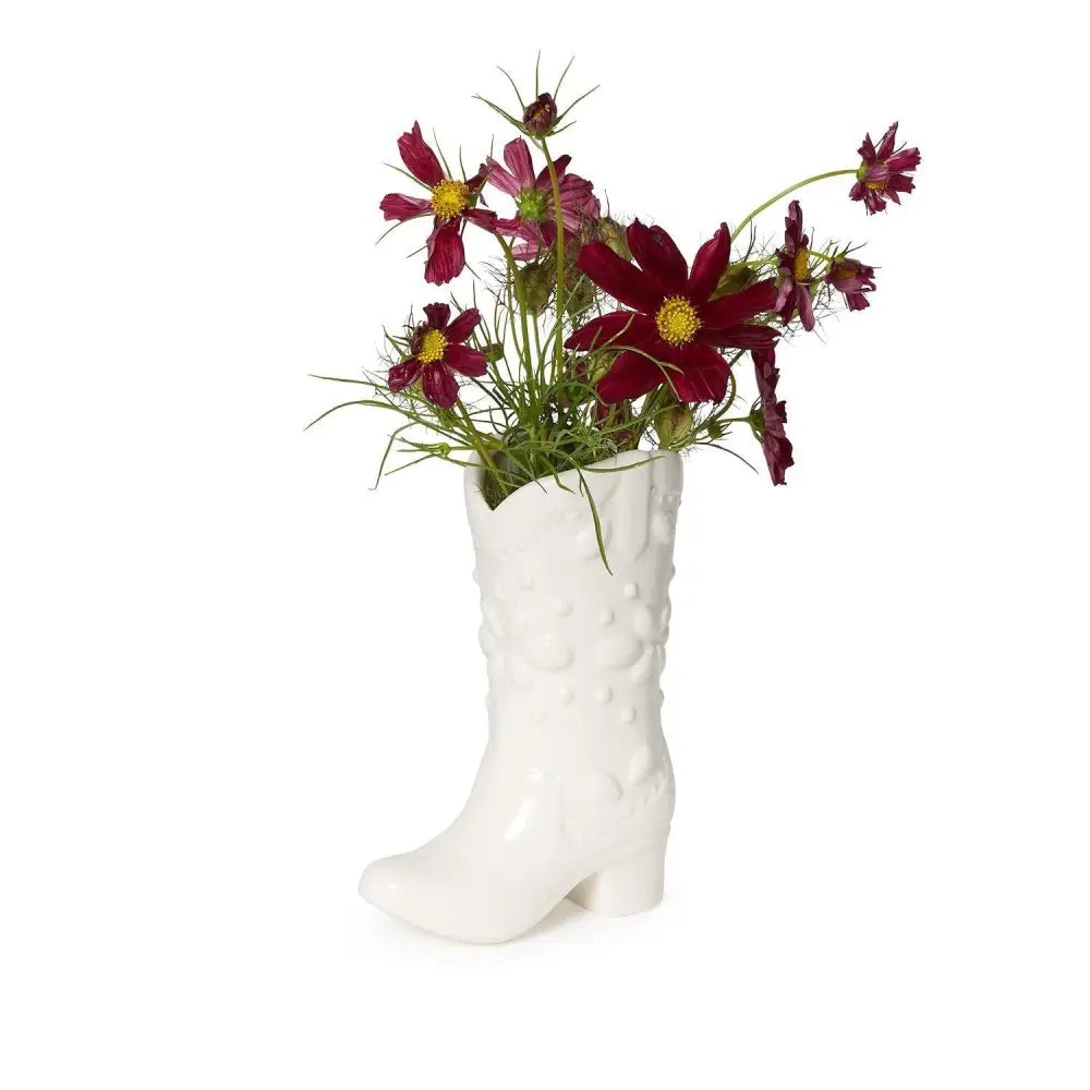 Western Cowboy Boot Vase - Vase