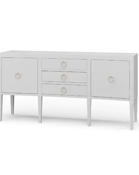 Westminster Concave Linen Wrapped Sideboard - Sideboard