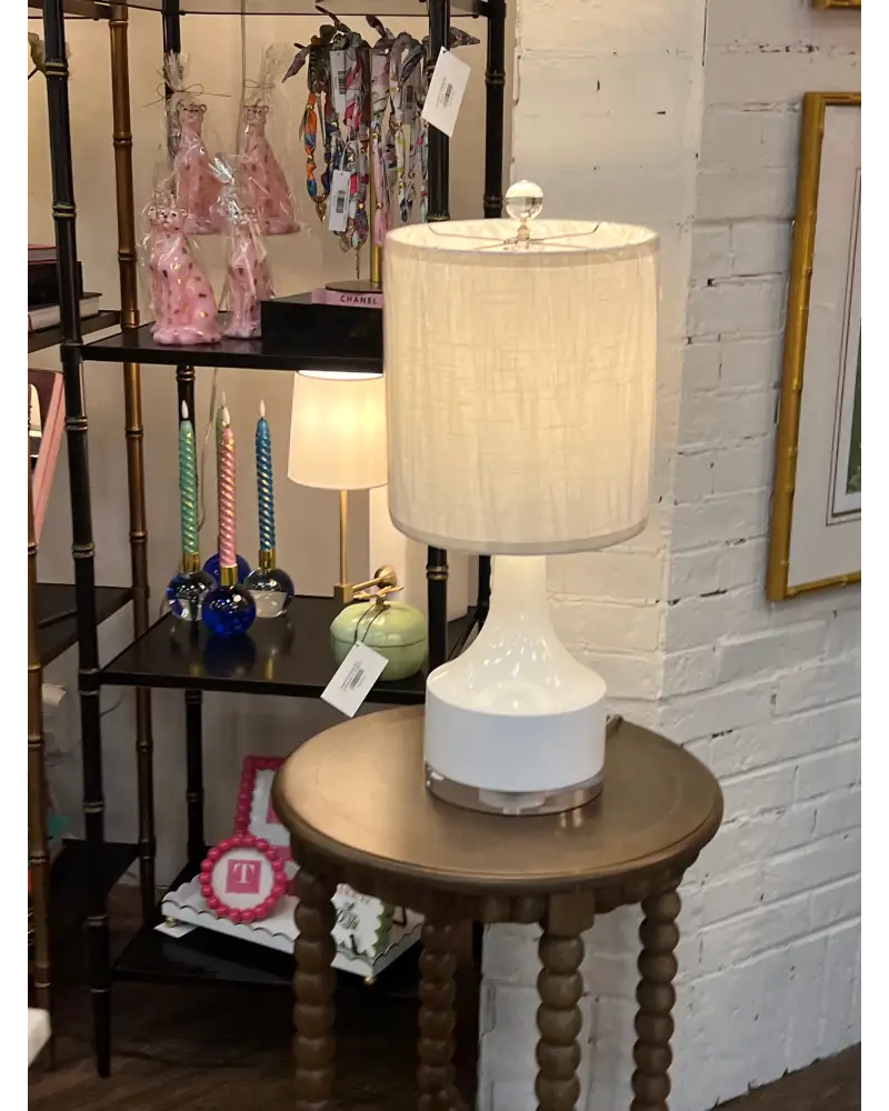 White accent Table Lamp - Table Lamp