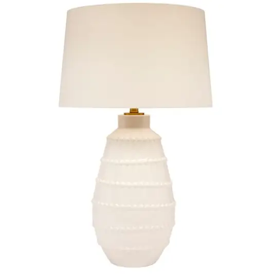 White Ceramic Table Lamp - Table Lamp
