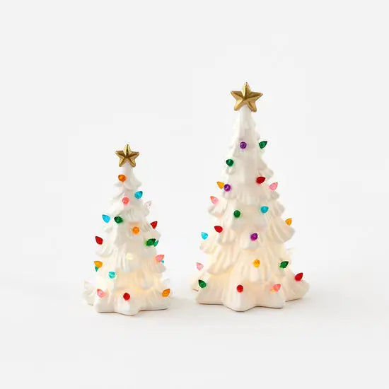 White Lighted Christmas Tree - Christmas Decor
