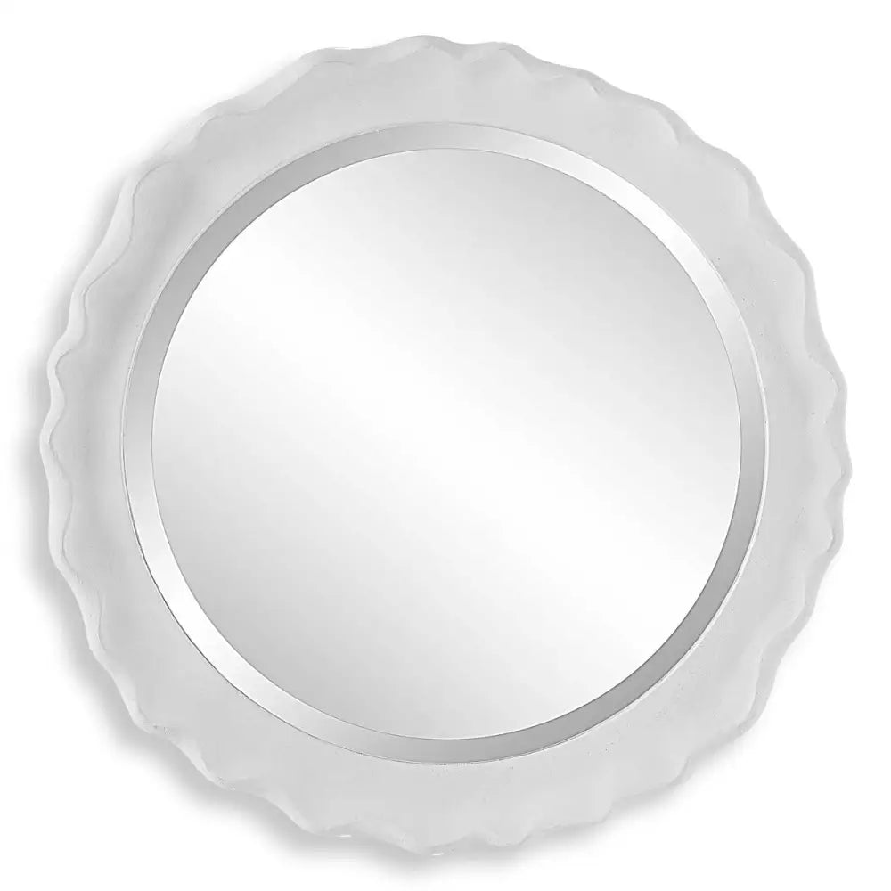 White Round Mirror - Mirror