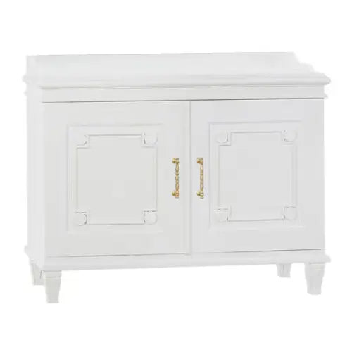 White Two-Door Cabinet - Cabinet