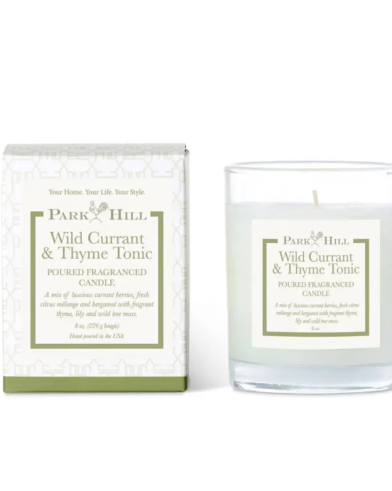 Wild Currant & Thyme Tonic Boxed Poured Glass Candle - Candle