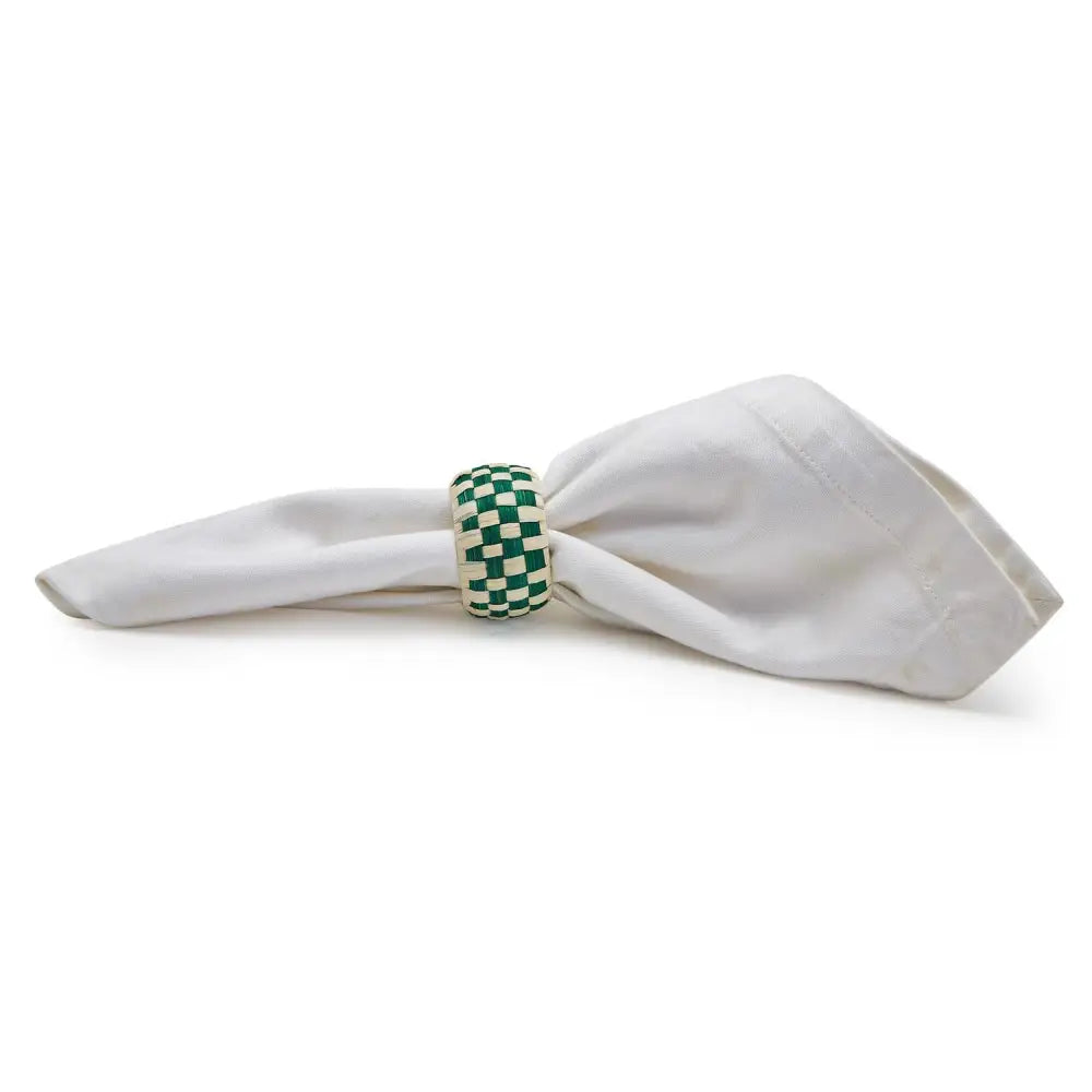 Woven Garden Set of 4 Napkin Rings - Napkin Rings