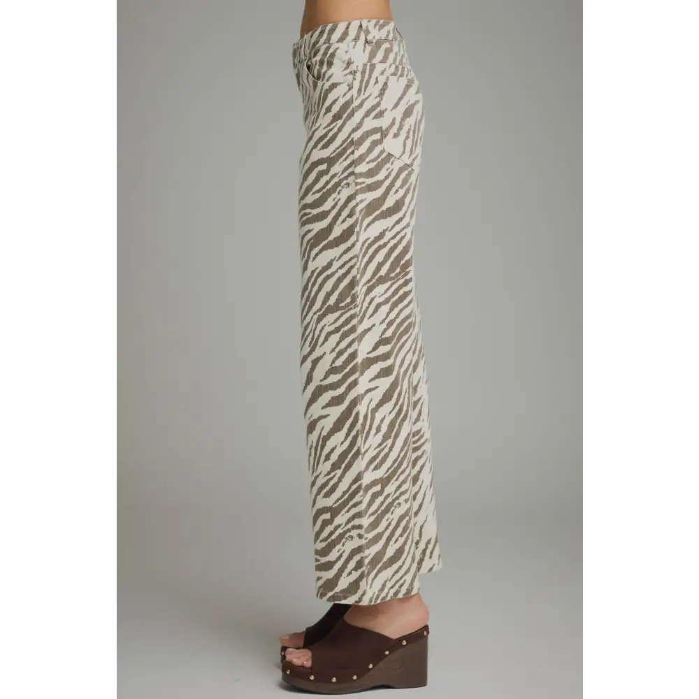Zebra Print Pants - Pants