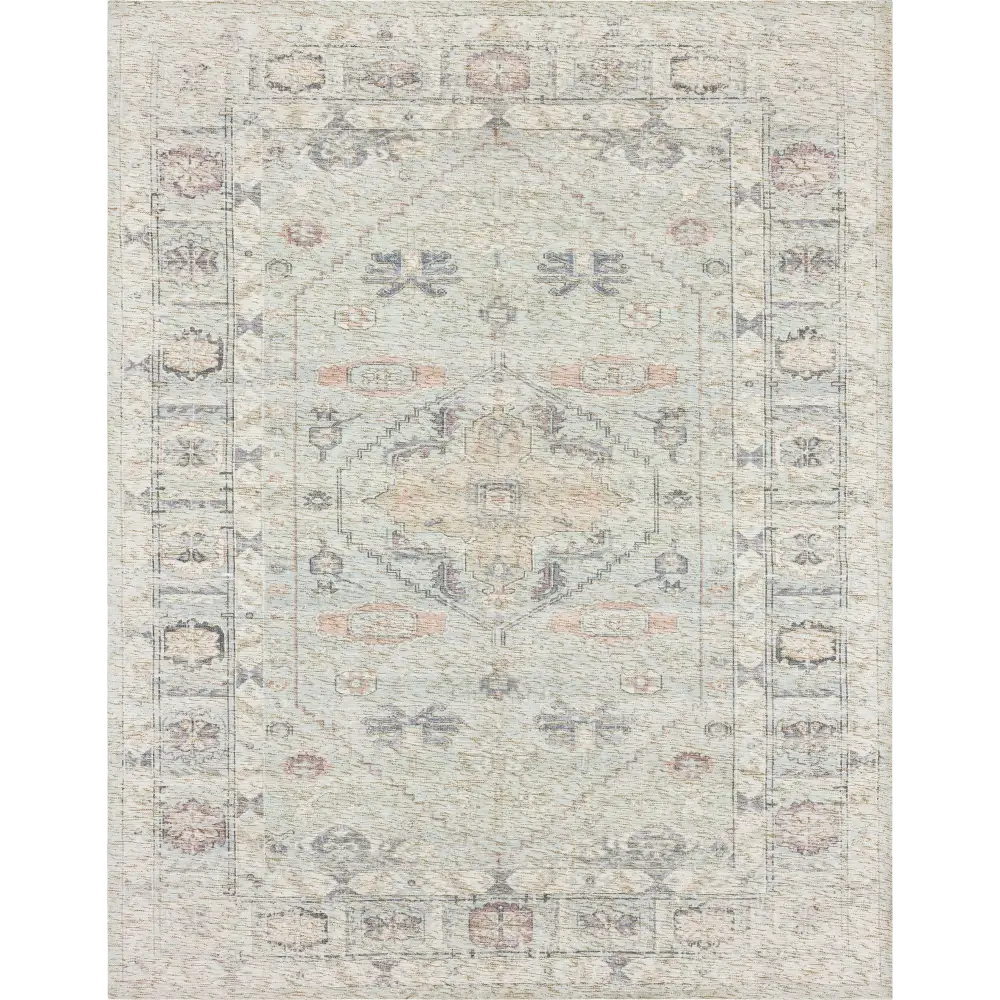 Zula Prieska Light Teal - 6’x9’ - Area Rugs