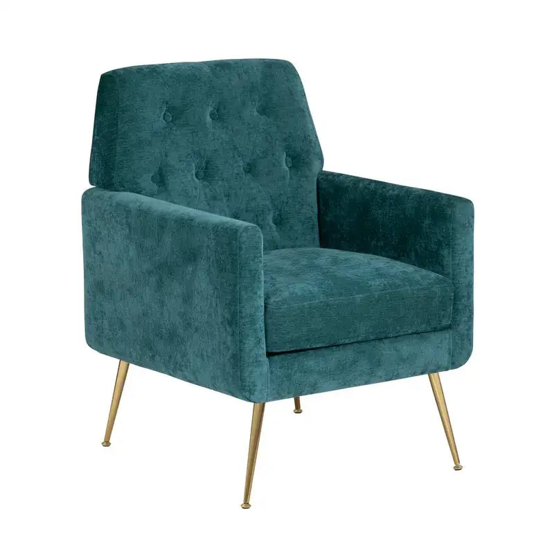 Lacey Accent Chair - Peacock Blue - Accent Chair