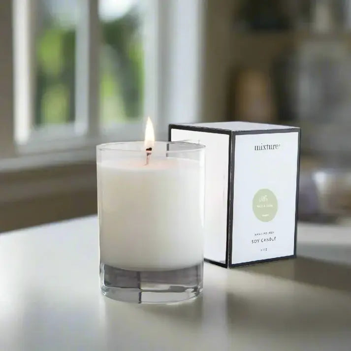 10 oz Cylinder Fill Candle - Salt & Sage - Candle